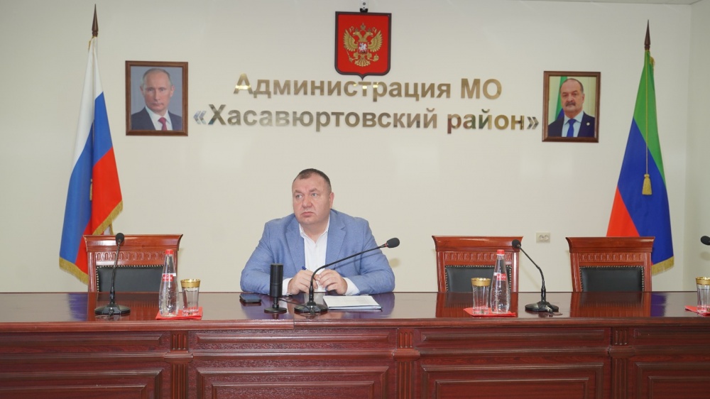Администрация Хасавюртовского района приняла участие в работе совещания в режиме ВКС Министерства по земельным и имущественным отношениям РД
